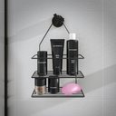 Ver imagem 1 de Porta Produtos para Banheiro 2 Divisórias Preto