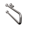 Barra de Apoio Lateral Fixa Inox Escovado 80 Cm Esquerdo - 1