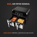 Ver imagem 3 de Fritadeira Elétrica sem Óleo Air Fryer Mondial Afd-01-bi 8l Digital com Cesto Duplo
