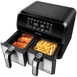 Fritadeira Elétrica sem Óleo Air Fryer Mondial Afd-01-bi 8l Digital com Cesto Duplo - 2