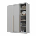 Ver mais imagens de Módulo de Canto Linear 2 Portas de Correr Jade CabeCasa MadeiraOriginals Cinza/Urbano