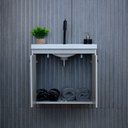 Ver imagem 3 de Gabinete Armário para Banheiro 50cm Mdf com Cuba - Siena Lineo