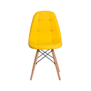Ver imagem 3 de Cadeira Eames Botonê Amarela - Base Madeira Natural