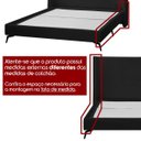 Ver imagem 3 de Base Cama Box Orgânica Japonesa Montreal para Colchão Casal 138x188 Bouclê Preto
