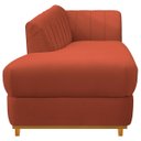 Ver mais imagens de Kit Diva Recamier Vanessa 185cm Lado Esquerdo e 01 Poltrona Laura Suede Doce Sonho Móveis Terracota