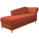 Ver imagem 6 de Kit Diva Recamier Vanessa 185cm Lado Esquerdo e 01 Poltrona Laura Suede Doce Sonho Móveis Terracota