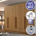 Ver imagem 6 de Guarda Roupa Casal Zeus 6 Portas 7 Gavetas em MDF Dobradiça Slow Móveis D Doro