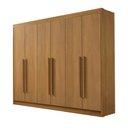 Ver imagem 2 de Guarda Roupa Casal Zeus 6 Portas 7 Gavetas em MDF Dobradiça Slow Móveis D Doro