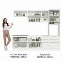 Ver imagem 6 de Armário de Cozinha Completa 260cm Branco Veludo Lux Madesa 08