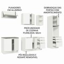 Ver imagem 5 de Armário de Cozinha Completa 260cm Branco Veludo Lux Madesa 08