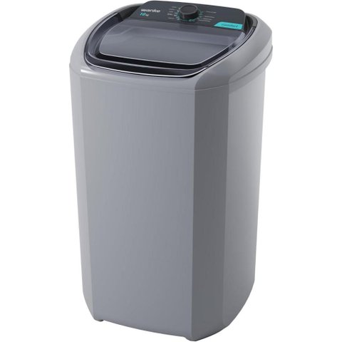 Tanquinho de Lavar Roupa Wanke Comfort Semiautomática 10kg 8 Programas Cinza 220v - Lwbe100t3