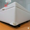 Ver imagem 2 de Puxador de Cama Box Baú (2 Unid) 1 Par - Solteiro, Casal, Queen, King Universal - Branco