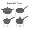 Jogo de Panelas Talent Imusa 4 Peças - Rochedo - 8