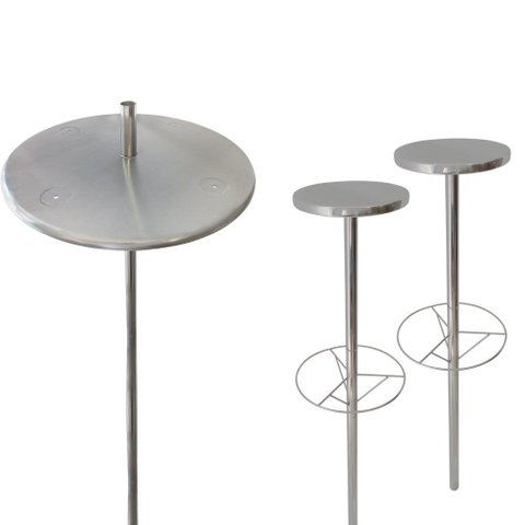 Kit Mesa Bar Molhado com Regulagem + 2 Bancos + Chumbadores