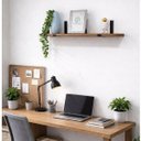 Ver imagem 2 de Prateleira Industrial 60x15 Madeira Mdf Louro Freijó Mão Francesa