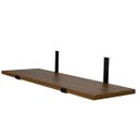 Ver imagem 5 de Prateleira Industrial 60x15 Madeira Mdf Louro Freijó Mão Francesa