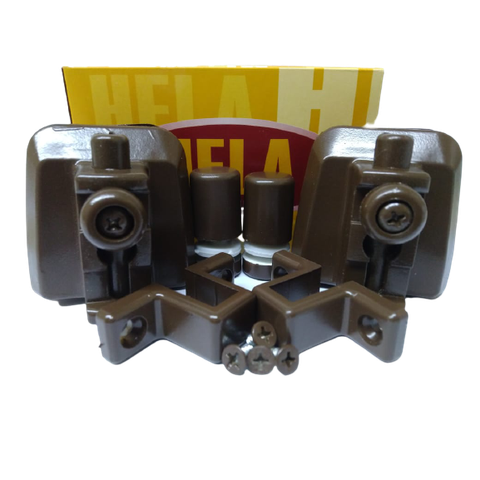 Kit 03 para Montagem de Janela de Correr 4 Folhas Marrom