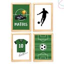 Ver imagem 4 de Quadro Decorativo Infantil Quarto de Menino Futebol Moldura:preta