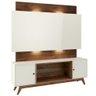 Rack Bancada com Painel para TV até 65 Pol. 180cm LED 100%MDF TB142L Off White/Nobre - Dalla Costa - 1
