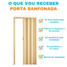 Porta Sanfonada Pvc 1,46m Bege - 4