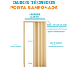 Porta Sanfonada Pvc 1,46m Bege - 3