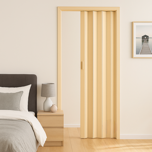 Porta Sanfonada Pvc 1,46m Bege