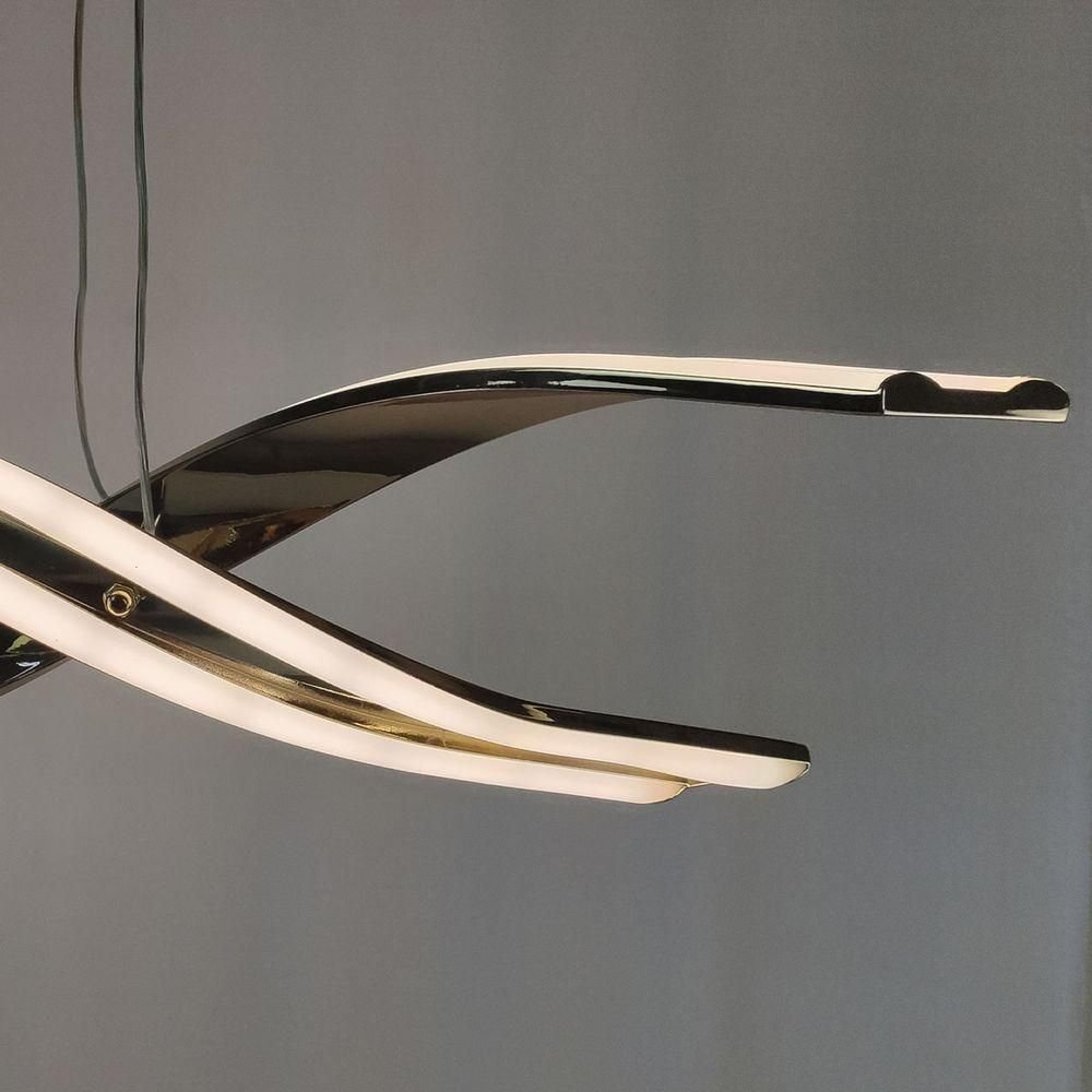 Lustre Luminaria Pendente Molecular Dna 76w Espiral Led Iluminaçao Sala Quarto - 4