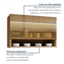 Ver imagem 7 de Cozinha Completa Modulada 4 Peças 7 Portas 3 Gavetas 100% MDF Realeza Premium Bege/Carvalho/Greige