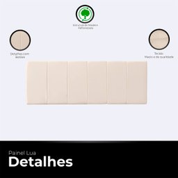 Cabeceira Painel Casal de Cama Box Estofada Lua 140 Cm Veludo - 3