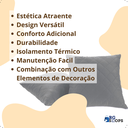 Ver imagem 3 de Kit 04 Capas de Almofadas Cor Cinza 45x45cm Tecido Fofinho e Macio com Zíper