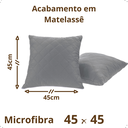 Ver imagem 5 de Kit 04 Capas de Almofadas Cor Cinza 45x45cm Tecido Fofinho e Macio com Zíper