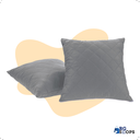 Ver imagem 7 de Kit 04 Capas de Almofadas Cor Cinza 45x45cm Tecido Fofinho e Macio com Zíper