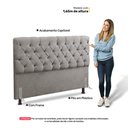 Ver imagem 5 de Cabeceira Cama Box Casal King Size Lylla 195cm Capitonê com Frame Linho Bege - Desk Design