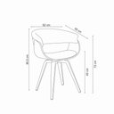 Ver imagem 6 de Kit 2 Cadeiras Betina Base Fixa Várias Cores - Rivatti