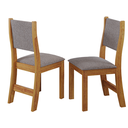 Ver imagem 6 de Mesa Redonda Jantar Slin+4 Cadeira Sol Estofado Linho Vieiro