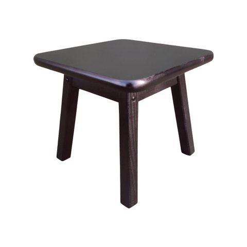 Mini Banco Over 30x30 Preto