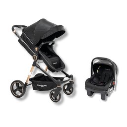 Carrinho de Bebe Aston + Bebe Conforto + Base Line Gold/preto - Joie - 1
