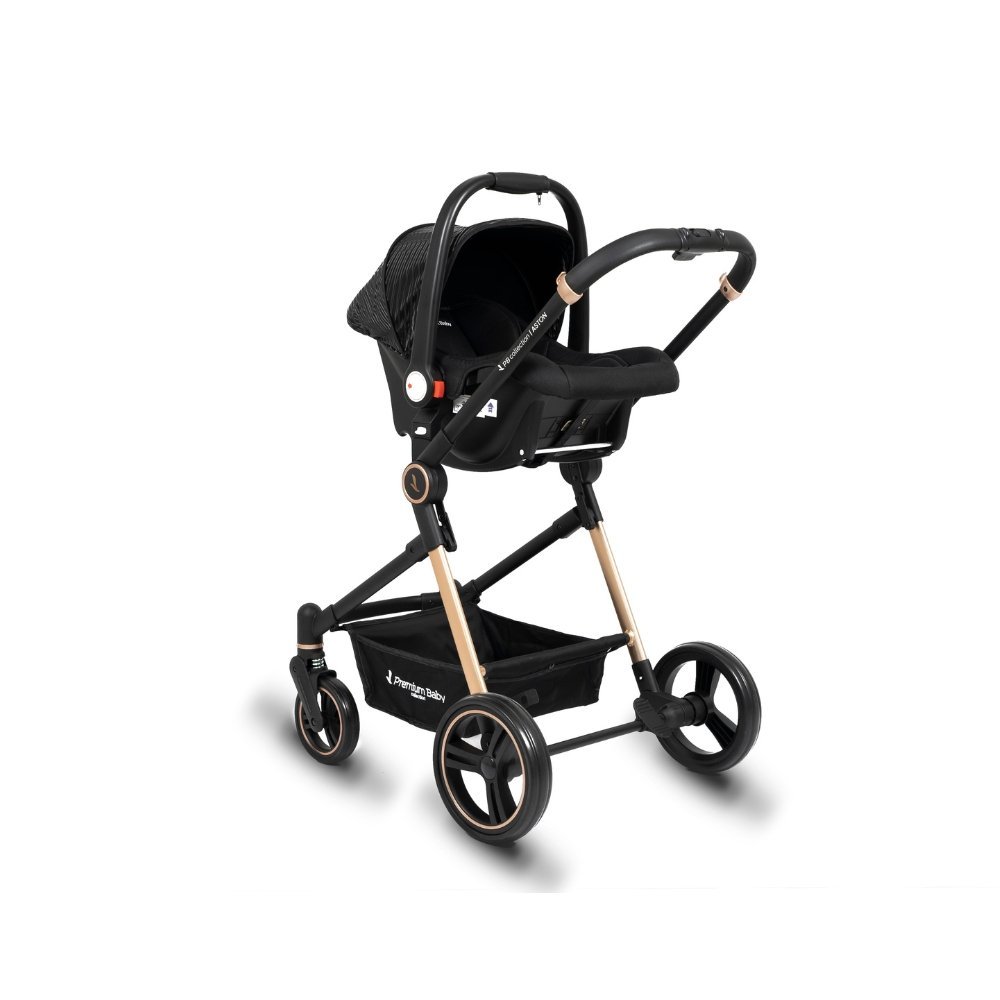 Carrinho de Bebe Aston + Bebe Conforto + Base Line Gold/preto - Joie - 6