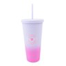 Copo C/ Canudo Texturizado 700ml Gamer Girl Degrade Uatt - 1
