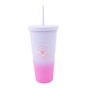 Ver imagem 1 de Copo C/ Canudo Texturizado 700ml Gamer Girl Degrade Uatt