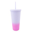 Ver imagem 2 de Copo C/ Canudo Texturizado 700ml Gamer Girl Degrade Uatt