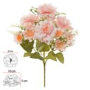 Ver imagem 2 de Buque de Flores Crisantemo X7 Salmon 42cm