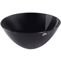 Kit 6 Tigelas Saladeiras para Servir Coza Essential Pretas 3,5l Bowls Pipoca Sobremesas Alimentos - 1