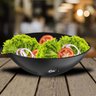 Kit 6 Tigelas Saladeiras para Servir Coza Essential Pretas 3,5l Bowls Pipoca Sobremesas Alimentos - 4
