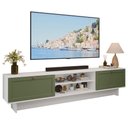 Ver imagem 2 de Rack para Tv até 80 Polegadas 218 Cm 2 Portas Branco/verde Vik Madesa