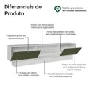 Ver imagem 4 de Rack para Tv até 80 Polegadas 218 Cm 2 Portas Branco/verde Vik Madesa