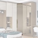 Ver imagem 4 de Guarda Roupa Modulado 01 Porta 234cm Canto Oblíquo Setiba