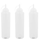 Ver imagem 1 de Kit 3 Bisnaga Flexível Transparente 800ml Bartender Licor Leite Condensado Xarope