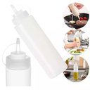 Ver imagem 5 de Kit 3 Bisnaga Flexível Transparente 800ml Bartender Licor Leite Condensado Xarope