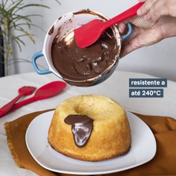 ESPÁTULA DE SILICONE DUPLO RETA PÃO DURO - OIKOS - 3